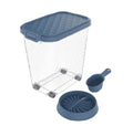 Joxxoaa Food Dispenser 31L, Food Storage Container Sealed Moisture Proof with Cup and Bowl for Kitchen Pantry Household, BPA-Free, 1 Pack Clear.