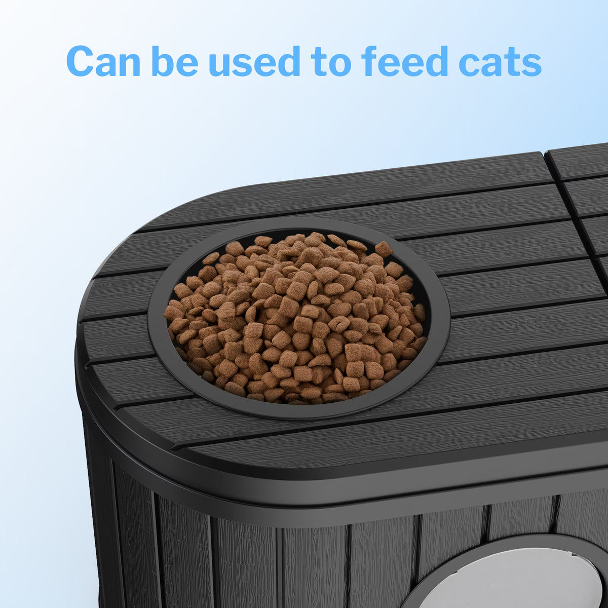 Joxxoaa Space-Saving Hidden Cat Litter Box, Weatherproof Resin Cat House with Ventilation for Indoor/Outdoor Use, Easy Assembly.