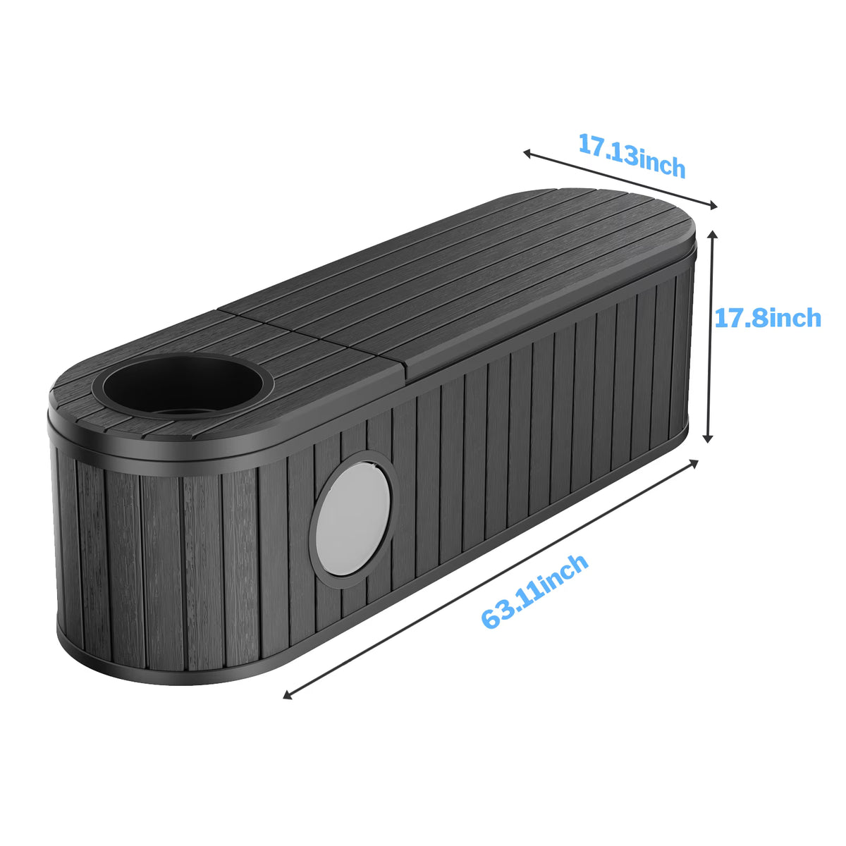 Joxxoaa Space-Saving Hidden Cat Litter Box, Weatherproof Resin Cat House with Ventilation for Indoor/Outdoor Use, Easy Assembly.